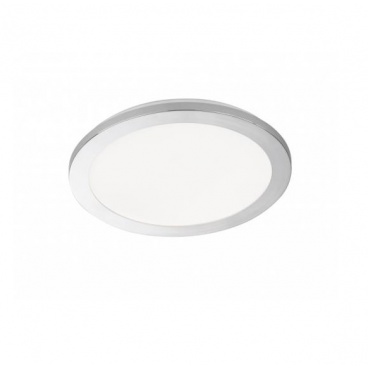 Fischer Honsel Led Πλαφονιέρα Gotland Λευκό-Χρώμιο Φ30 (20334)