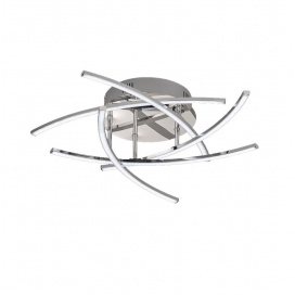 Fischer Honsel Led Πλαφονιέρα Cross TW Λευκό ματ-Χρώμιο (20108)