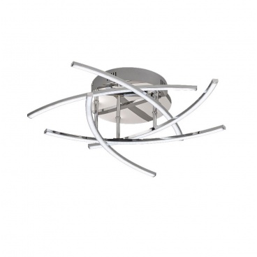 Fischer Honsel Led Πλαφονιέρα Cross TW Λευκό ματ-Χρώμιο (20108)