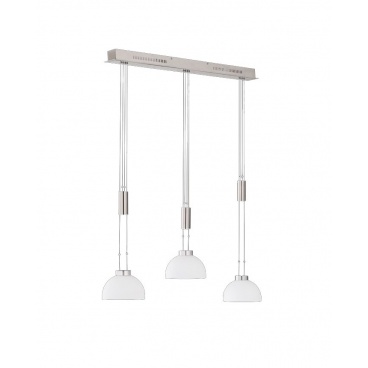 Fischer Honsel Led Κρεμαστό Φωτιστικό Avignon Όπαλ ματ-Νίκελ ματ (60090)