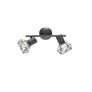 Fischer Honsel Πλαφονιέρα Ran Γκρι ματ (22265)