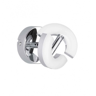 Fischer Honsel Led Απλίκα Donut Λευκό-Χρώμιο (30511)