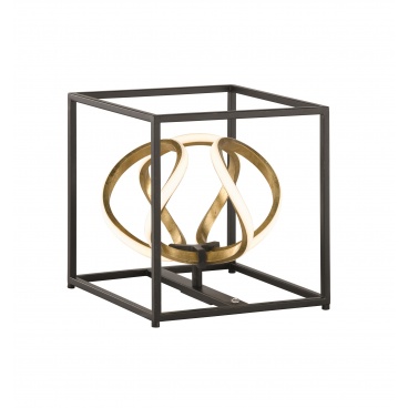 Fischer Honsel Led Επιτραπέζιο Φωτιστικό Gesa Μαύρο-Χρυσό (50323)