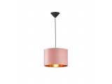 Fischer Honsel Κρεμαστό Φωτιστικό Οροφής Aura με Ροζ Βελούδινο Καπέλο Φ30 (60519)