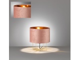 Fischer Honsel Επιτραπέζιο Φωτιστικό Aura με Ροζ Βελούδινο Καπέλο Φ24 (50393)