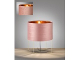Fischer Honsel Επιτραπέζιο Φωτιστικό Aura με Ροζ Βελούδινο Καπέλο Φ35 (50394)