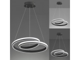 Fischer Honsel Led Κρεμαστό Φωτιστικό Οροφής LED Spiral Ανθρακί Φ60 (60051)