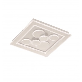 Fischer Honsel Led Πλαφονιέρα Φωτιστικό Οροφής Ratio Λευκό 50x50 (20132)