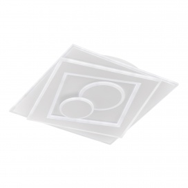 Fischer Honsel Led Πλαφονιέρα Φωτιστικό Οροφής Ratio Λευκό 50x50 (20136)
