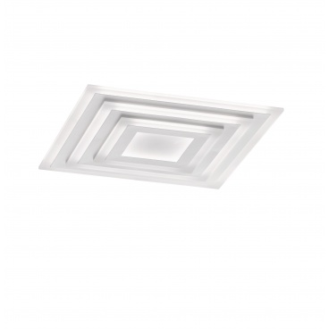 Fischer Honsel Led Πλαφονιέρα Φωτιστικό Οροφής Gorden Λευκό 60x60 (20055)