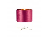 Fischer Honsel Επιτραπέζιο Φωτιστικό Aura με Κόκκινο Βελούδινο Καπέλο Φ35 (50397)