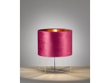 Fischer Honsel Επιτραπέζιο Φωτιστικό Aura με Κόκκινο Βελούδινο Καπέλο Φ35 (50397)