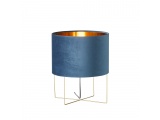 Fischer Honsel Επιτραπέζιο Φωτιστικό Aura με Μπλε Βελούδινο Καπέλο Φ35 (50399)