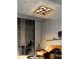 Fischer Honsel Led Πλαφονιέρα Φωτιστικό Οροφής Rico Καφέ-Σκουριά 53x53 (20119)