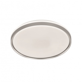 Fischer Honsel Led Πλαφονιέρα Φωτιστικό Οροφής Jaso BS με Ανιχνευτή Κίνησης Ασημί Φ49 (20097)