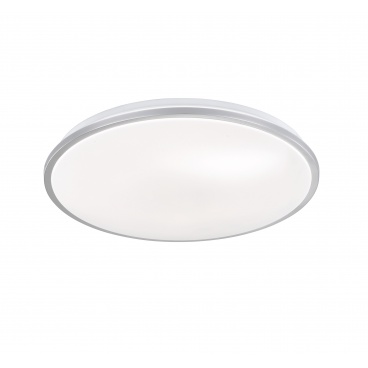 Fischer Honsel Led Πλαφονιέρα Φωτιστικό Οροφής Jaso Ασημί-Λευκό Φ40 (20812)