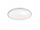 Fischer Honsel Led Πλαφονιέρα Φωτιστικό Οροφής Jaso Ασημί-Λευκό Φ40 (20812)