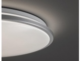Fischer Honsel Led Πλαφονιέρα Φωτιστικό Οροφής Jaso Ασημί-Λευκό Φ40 (20812)