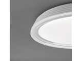 Fischer Honsel Led Πλαφονιέρα Φωτιστικό Οροφής Dua Ασημί-Λευκό Φ43 (20807)