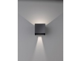 Fischer Honsel Led Απλίκα Φωτιστικό Τοίχου Wall Μαύρο Ματ IP44 10x10 (30259)