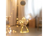 Led Διακοσμητικό CLEAR PLASTIC ANGEL 10 Led Θερμά (X04151108)