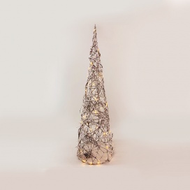 RATTAN SNOWY Δέντρο 50 Led Θερμά 90cm (X11501110)