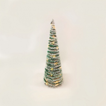 Επιτραπέζιο GREEN RATTAN SNOWY Δέντρο 40 Led Θερμά 60cm (X1140119)