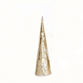 Επιτραπέζιο GOLD & WHITE SEQUIN Δέντρο 20 Led Θερμά 50cm (X1120118)