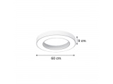InLight Led Κρεμαστό Φωτιστικό 50W Λευκό (6171-60-WH)