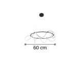 InLight Led Κρεμαστό Φωτιστικό 60W Μαύρο (6016-B)