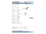 Westinghouse Ανεμιστήρας Οροφής Urban Gale 3 Πτερυγίων (72020)