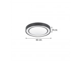 InLight Led Φωτιστικό Οροφής 27W Μαύρο (42179B)