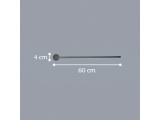 InLight Led Επιτοίχιο Φωτιστικό 7W Μαύρο (43014-BL)