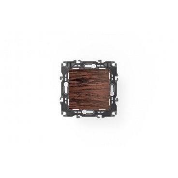 Acaelec Prime Πρίζα Σούκο Ασφαλείας με Καπάκι Ξύλο (1000116106)