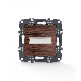 Acaelec Prime Μπουτόν Επιγραφής με Led Λυχνία Ξύλο (1000112106)