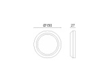 Spotlight Επιτοίχιο Led Φωτιστικό 3W 3000K Γκρι (7799)