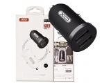 XO CC18 Διπλός USB Φορτιστής αυτοκινήτου Μαύρος (16.006.0020)