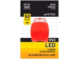 Entac Φως Ποδηλάτου Σιλικόνης Κόκκινο (15.007.0030)