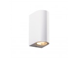 Aca Επιτοίχιο Εξωτερικό Φωτιστικό Up - Down Λευκό (LG2202GU10W)