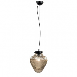 Arkolight Φωτιστικό μονόφωτο γυαλί φιμέ Ε27 Φ25 (Σ650-4/25)