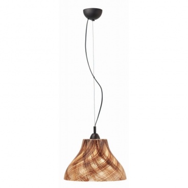 Arkolight Φωτιστικό μονόφωτο γυαλί καφέ-μελί Ε27 Φ32 (Σ1039-3/32)