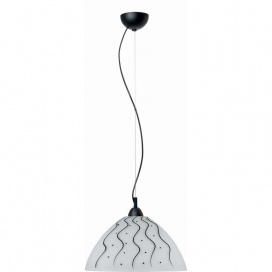 Arkolight Φωτιστικό μονόφωτο γυαλί μαύρο Ε27 Φ36 (Σ230-3/36)