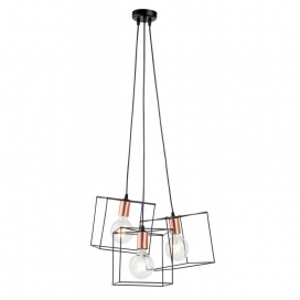 Arkolight Φωτιστικό Πολύφωτο 3Φ Μέταλλο μαύρο Ε27 (3160-3/20)