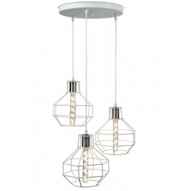 Arkolight Φωτιστικό Πολύφωτο 3Φ Μέταλλο λευκό Ε27 (2166-1/3)