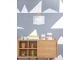 Arkolight Φωτιστικό μονόφωτο παιδικό plexiglass-μέταλλο λευκό-κίτρινο Ε27 Φ20 (3120-61/20)