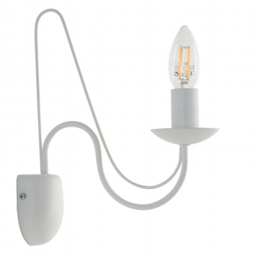 Arkolight Απλίκα Μέταλλο λευκό Ε14 (1463-1/Α1)