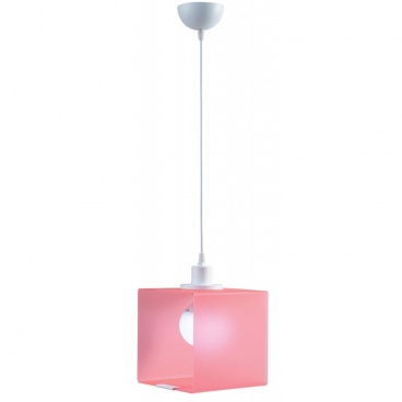 Arkolight Φωτιστικό μονόφωτο παιδικό plexiglass-μέταλλο ροζ-λευκό Ε27 Φ20 (3120-51/20)