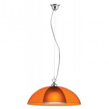 Arkolight Φωτιστικό μονόφωτο Plexiglass-Γυαλί πορτοκαλί διάφανο Φ40 (110Γ-1-01/40)