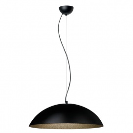 Arkolight Φωτιστικό μονόφωτο Plexiglass μαύρο-χρυσό 3χΕ27 Φ47 (130-42-03/47)