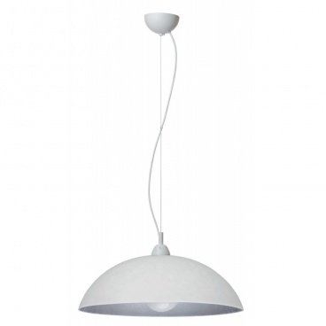 Arkolight Φωτιστικό μονόφωτο Plexiglass λευκό-ασημί Ε27 Φ40 (130-61-01/40)